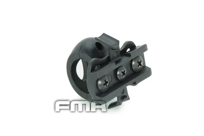 0.83'' / 21 mm Flashlight helmet mount – black