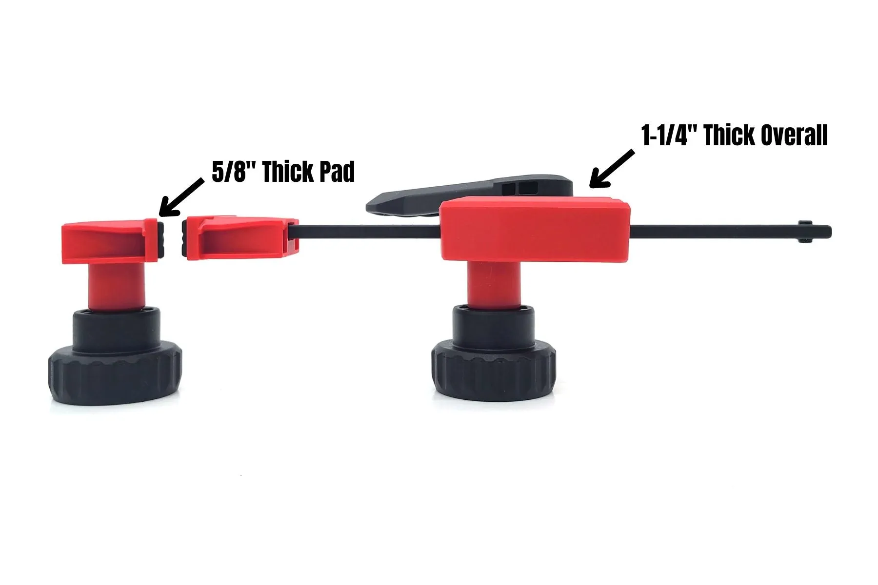 12 Piece MFT Table 20mm Dog Hole Workbench Vertical and 10” Reach Horizontal Holddown Clamp Kit