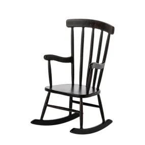 2023 Maileg Mouse Anthracite Rocking Chair