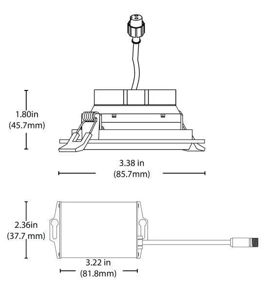 3-inch LED Gimbal Recessed Downlight in Oil-Rubbed Bronze, 4000K