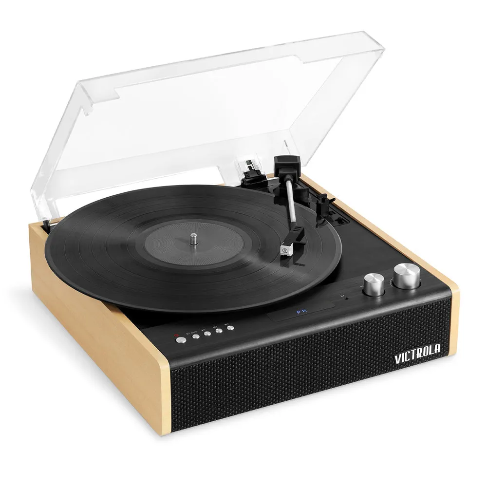 3-Speed Bluetooth Turntable & Record Storage Set - Victrola