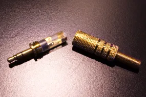 3.5mm Stereo Gold Metal Jack Plug