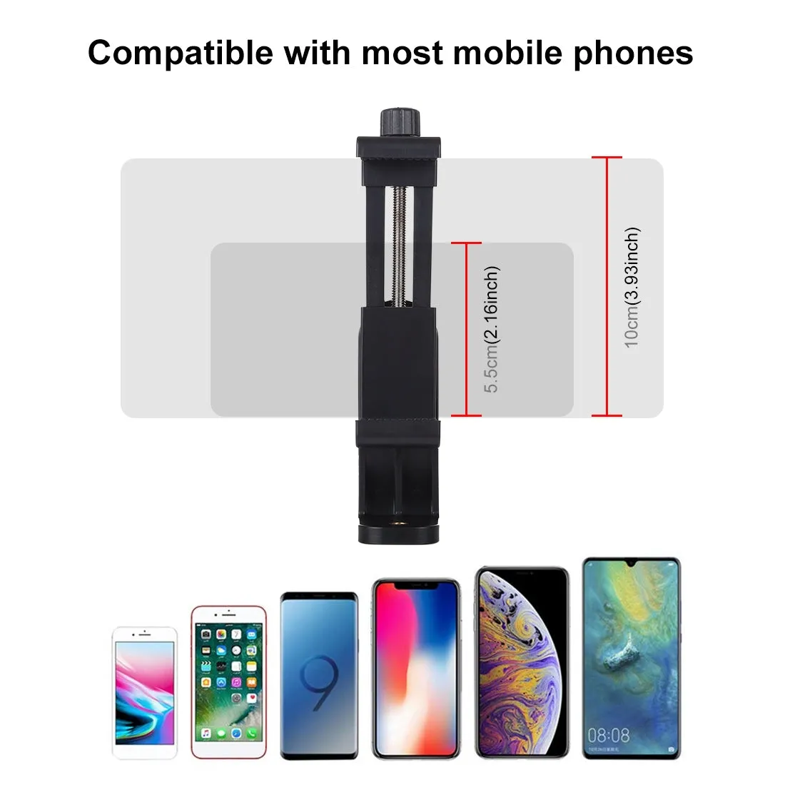 360 Degree Rotating Universal Horizontal Vertical Shooting Phone Clamp Holder Bracket