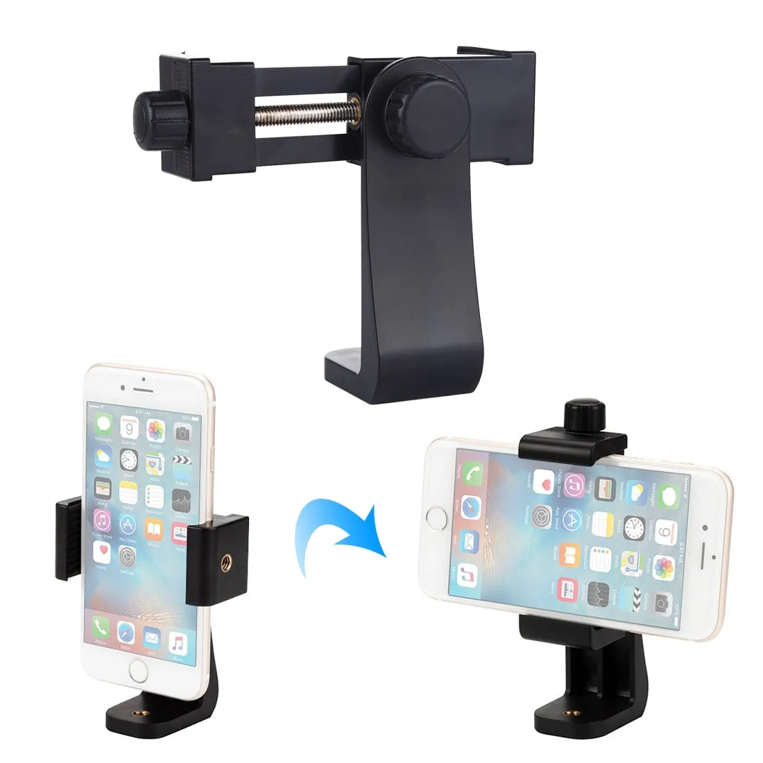 360 Degree Rotating Universal Horizontal Vertical Shooting Phone Clamp Holder Bracket