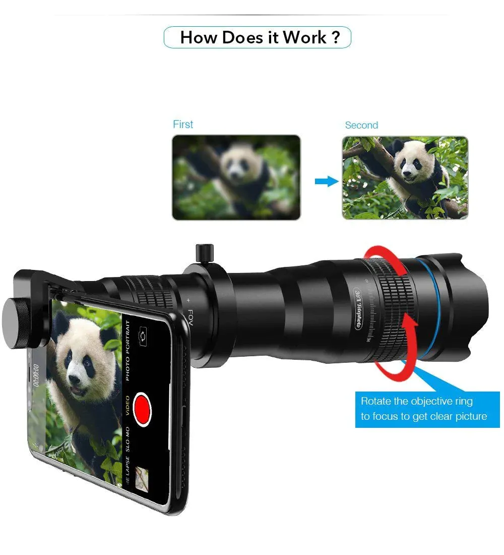 36X TELEPHOTO SMARTPHONE LENS