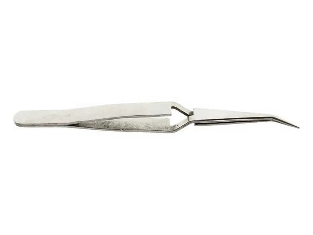 4.5 inch Curved Medium Clamp Tweezer