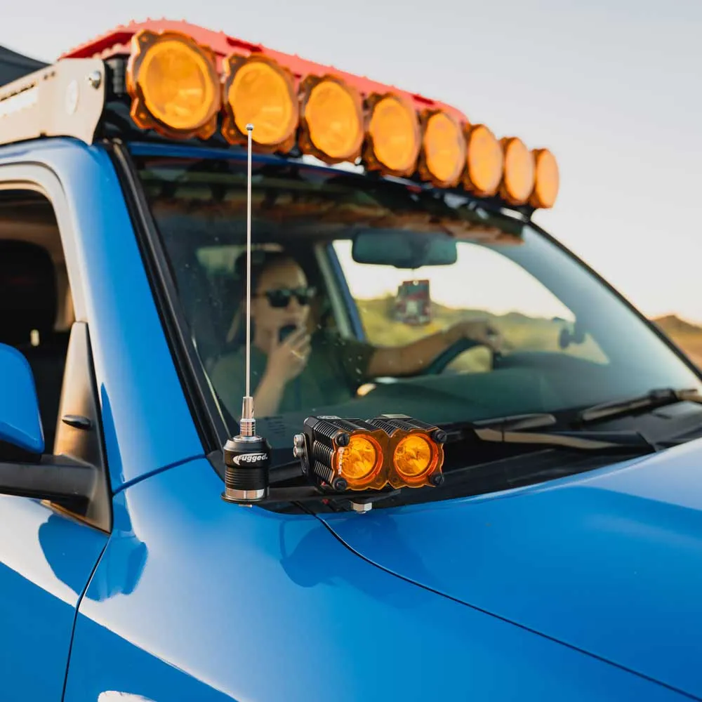 A Pillar Ditch Lights Antenna Adapter for Overlanding Adventure