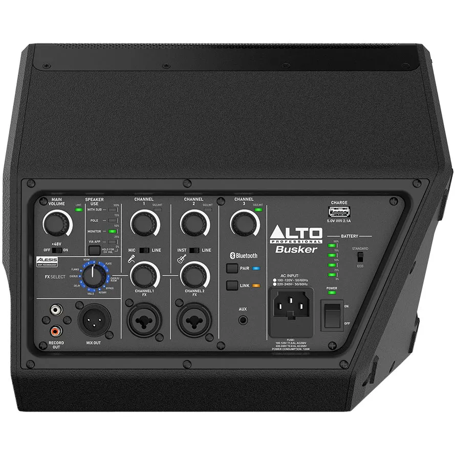 Alto Pro BUSKER 200w Portable PA Speaker, Battery Powered