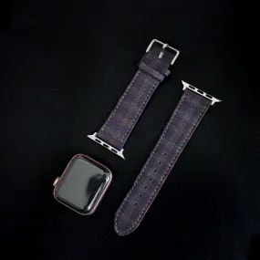 Apple Watch PLUM/NAVY/BROWN GRID CHECK