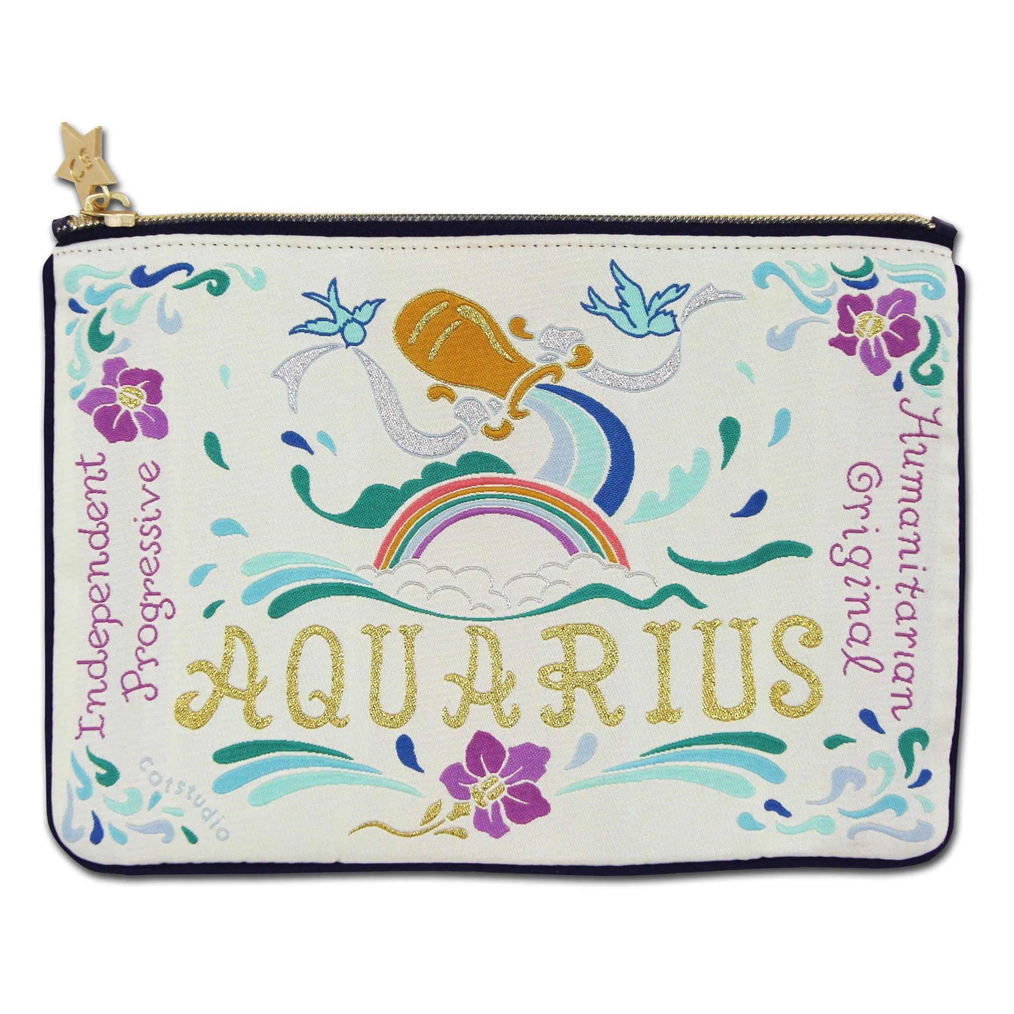 Aquarius Astrology Zip Pouch