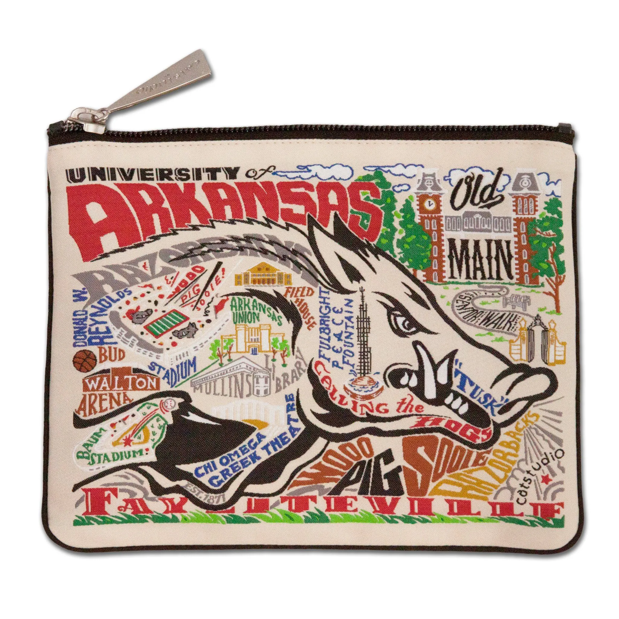 Arkansas, University of Collegiate Zip Pouch