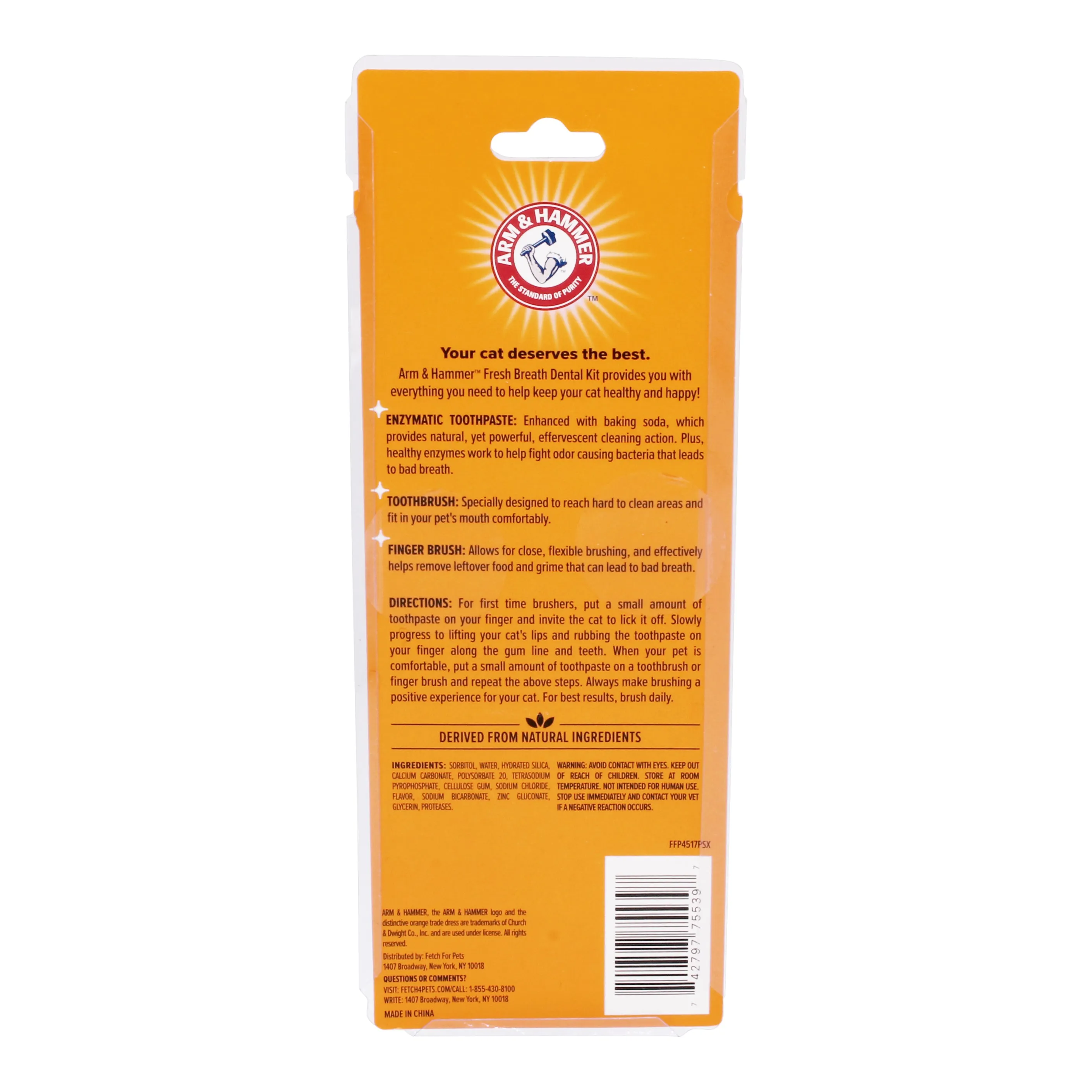 Arm and Hammer Fresh Breath Dental Kit for Cats Tuna