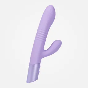 AYLA - Lilac Rechargeable Thrusting Rabbit Vibrator