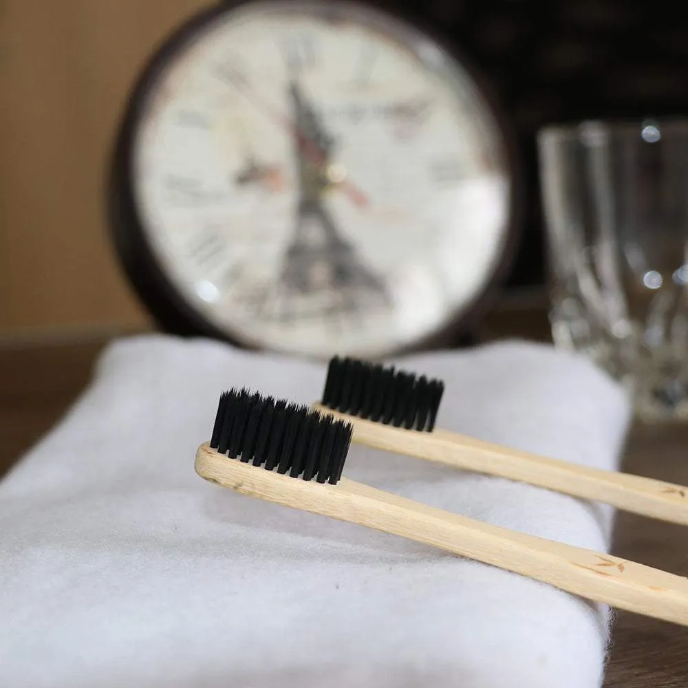 Bamboo Charcoal Toothbrush -  Pack of 4