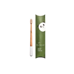 Bamboo Toothbrush For Children, Soft Bristles, Cloud White, Tiny Truthbrush