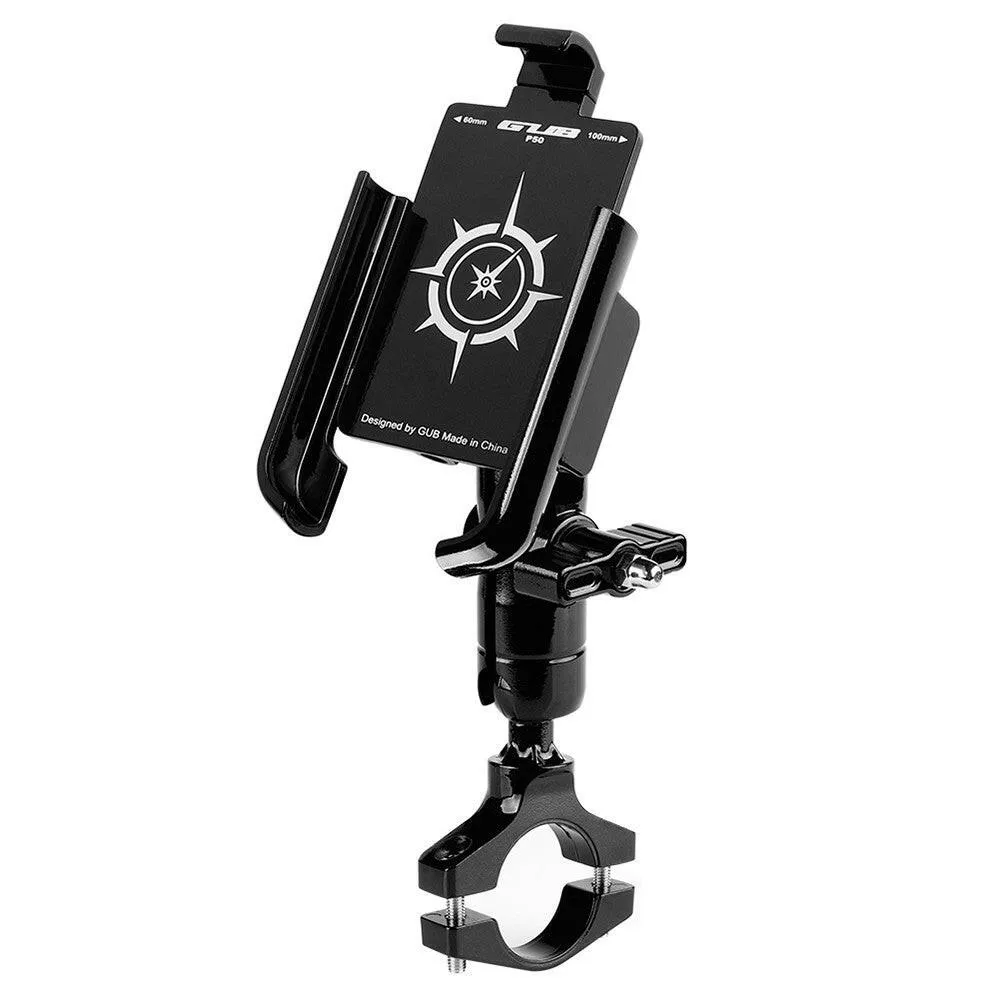 Bicycle Phone Mount 360 Degree Rotation Aluminum Bike Phone Holder Mount Cycling Handlebar Cell Phone Holder Clamp