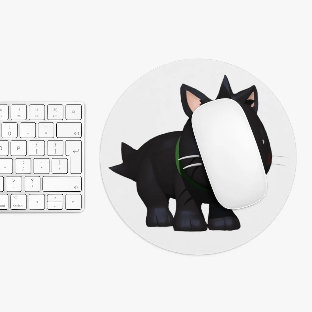 Black Kitty Mouse Pad