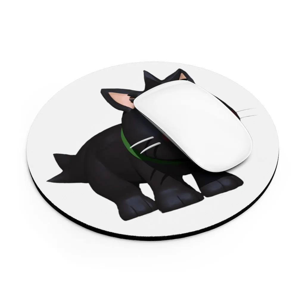 Black Kitty Mouse Pad