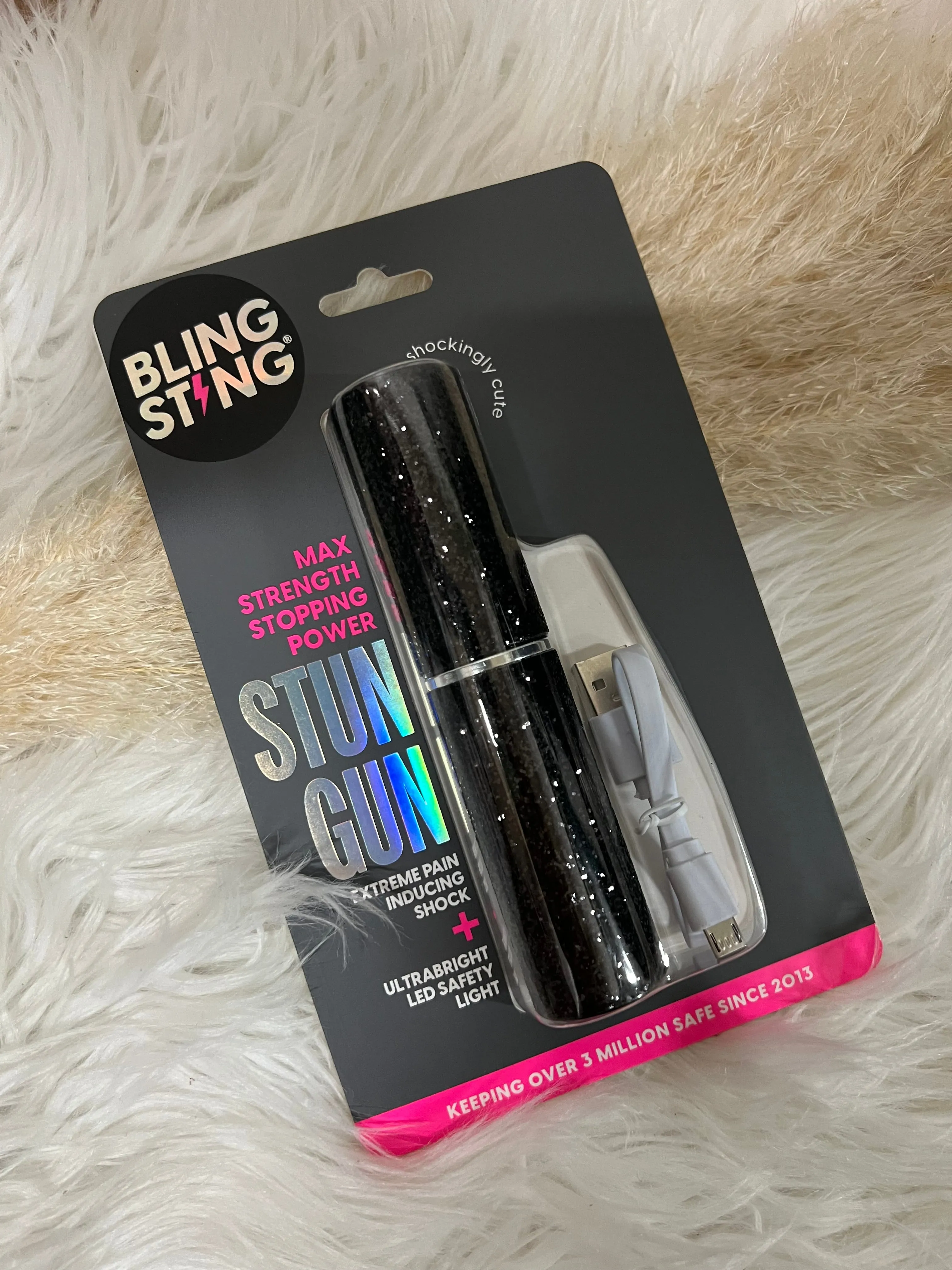 Bling Sting Skinny Mini Stun Gun - Glitter - 2 Color Options