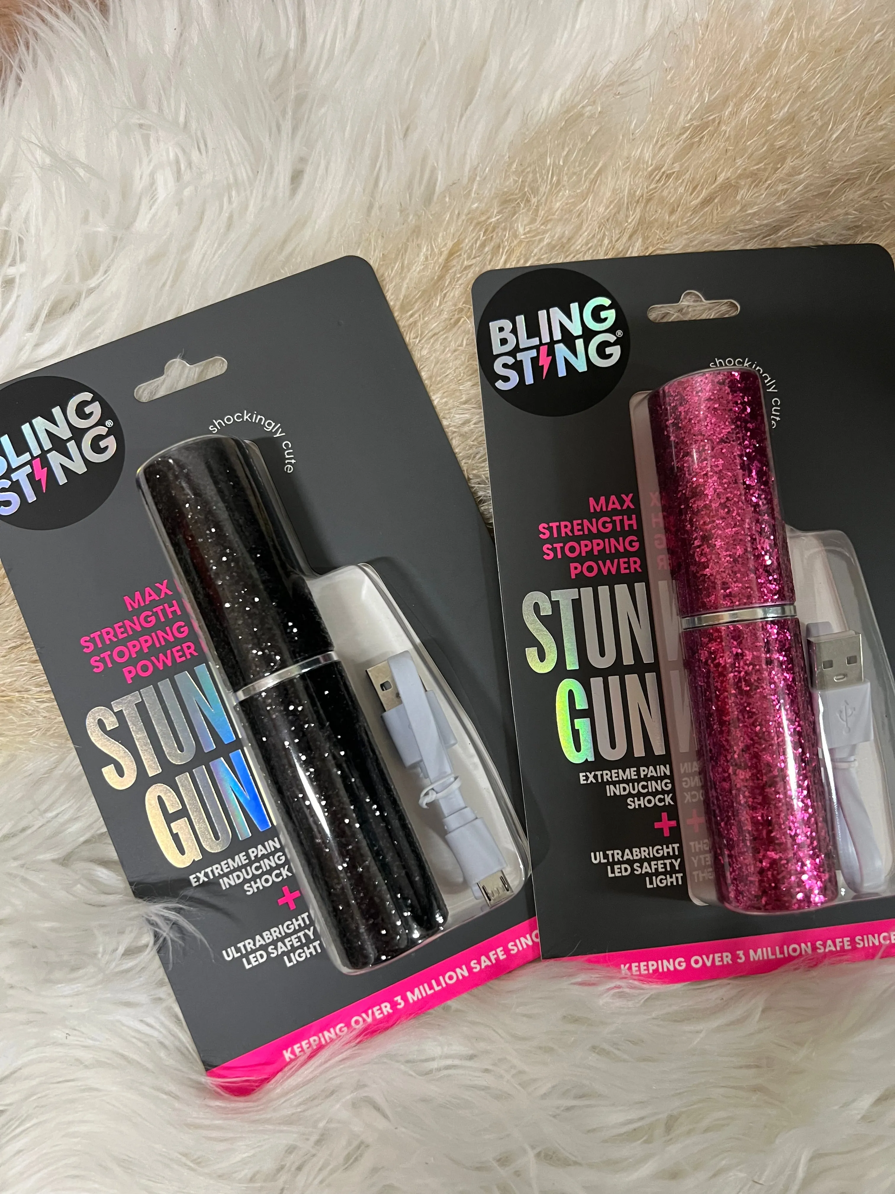 Bling Sting Skinny Mini Stun Gun - Glitter - 2 Color Options