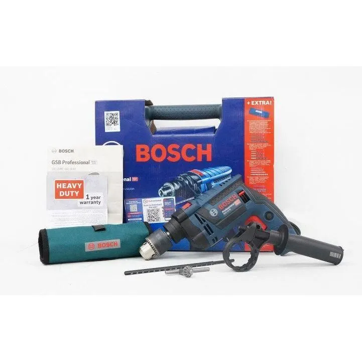 Bosch GSB 13 RE Impact Drill (WRAP) with 100 pcs Accessories 1/2" (13mm) 650W