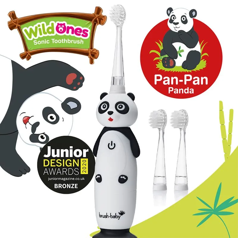 Brush-baby WildOnes Panda RechargeableSonic ElectricToothbrush 0-10yrs