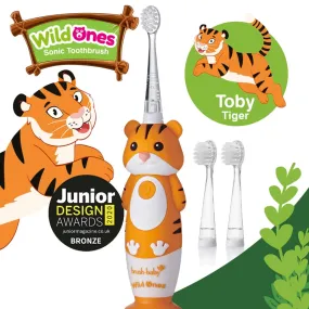 Brush-baby WildOnes Toby Tiger Rechargeable Sonic ElectricToothbrush 0-10yrs