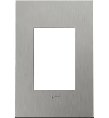 Brushed Stainless, 2-Gang  Wall Plate