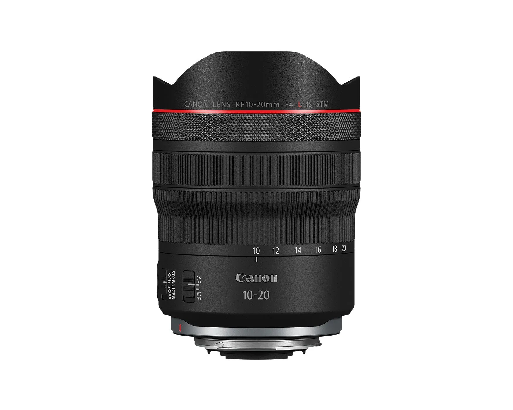 Canon RF 10-20mm f/4L IS STM, Filter via rear slot