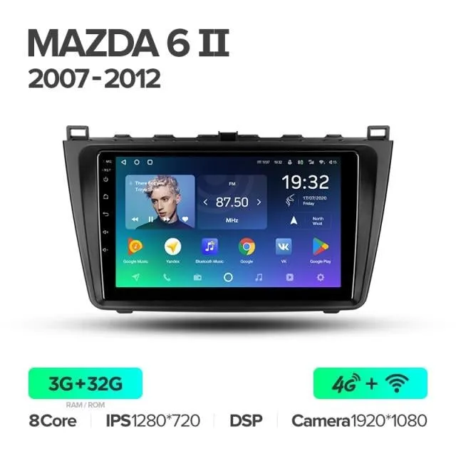 Car Dealz Premium Advanced 4G Data Model 10.2" Android 12.0 For Mazda 6 2 GH 2007 - 2012 In Dash Plus OEM Fascia