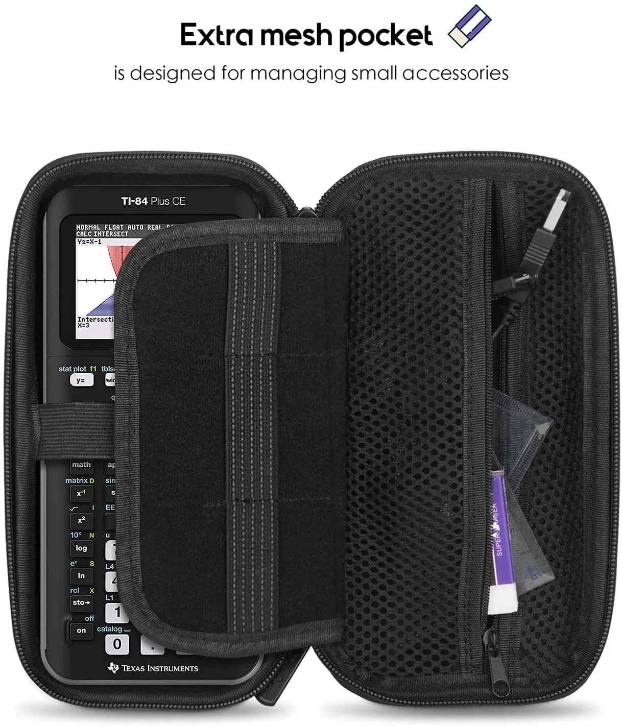 (CASE ONLY) Hard EVA Case for Texas Instruments Ti-84 Plus CE | ProCase