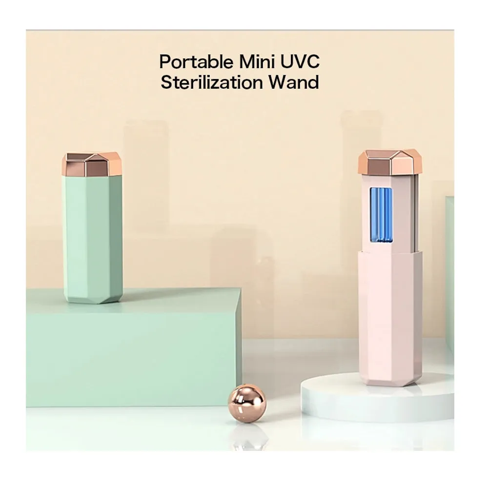 Chargeable Mini UV-C Sanitizer and Disinfection Stick - Green Finish