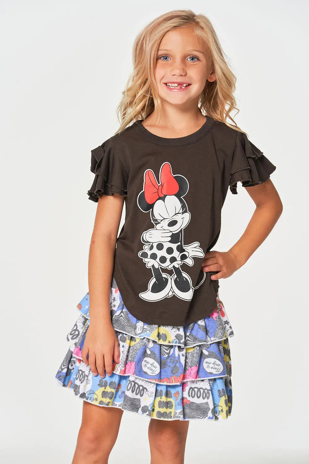 Chaser Minnie Mouse Red Bow S/S Tee