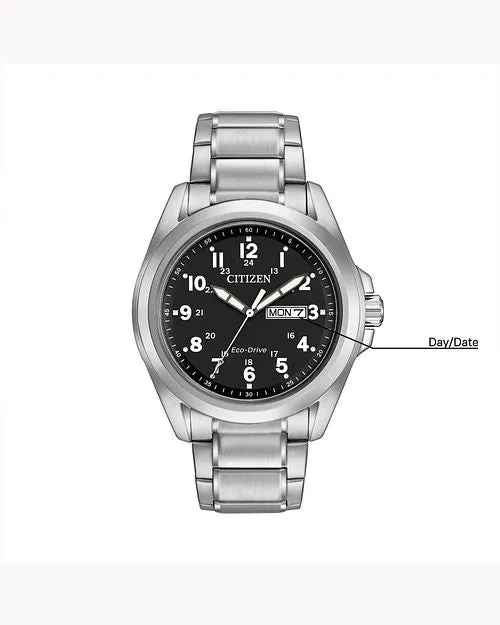 Citizen Garrison Men's Eco-Drive Steel Sports Watch AW0050-82E