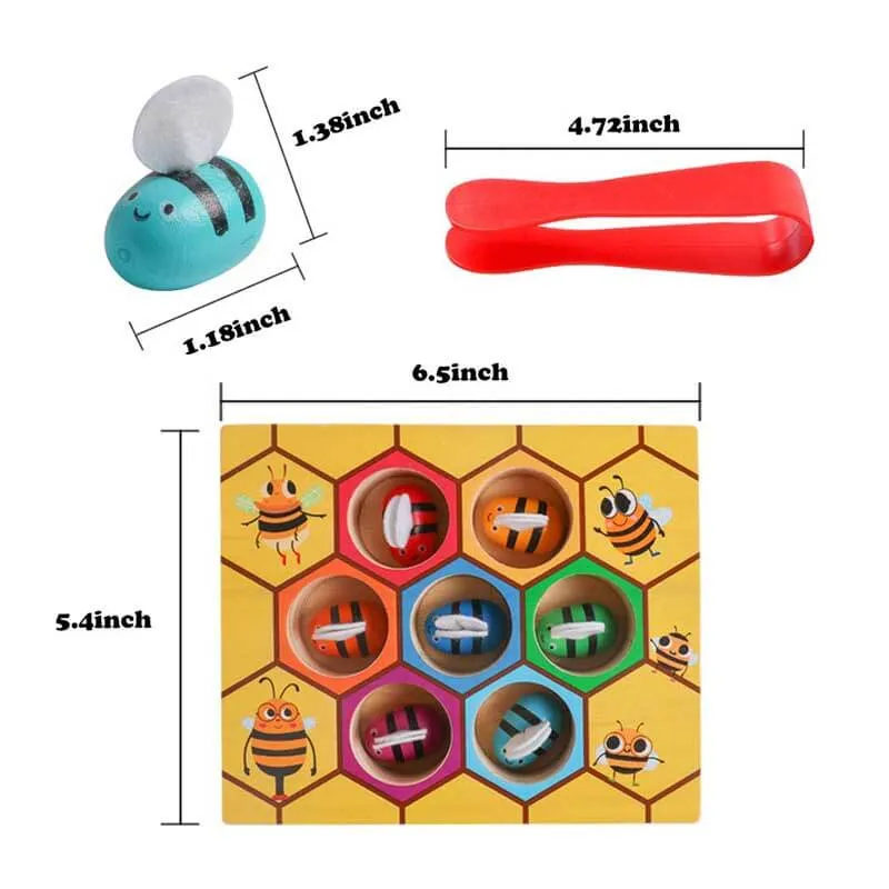 Clamp Bee to Hive Matching Game