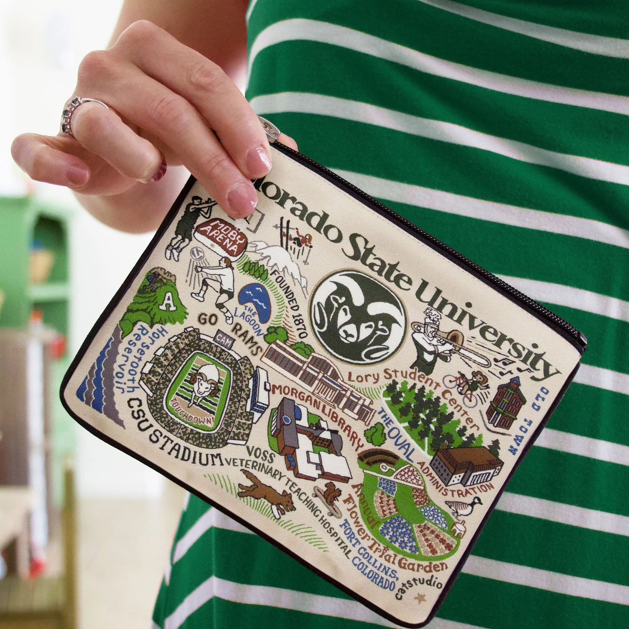 Colorado State University Collegiate Zip Pouch