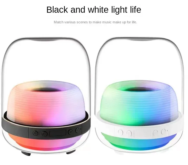 Colorful Light HiFi Sound Long Playtime Small Mini Wireless Portable Speakers