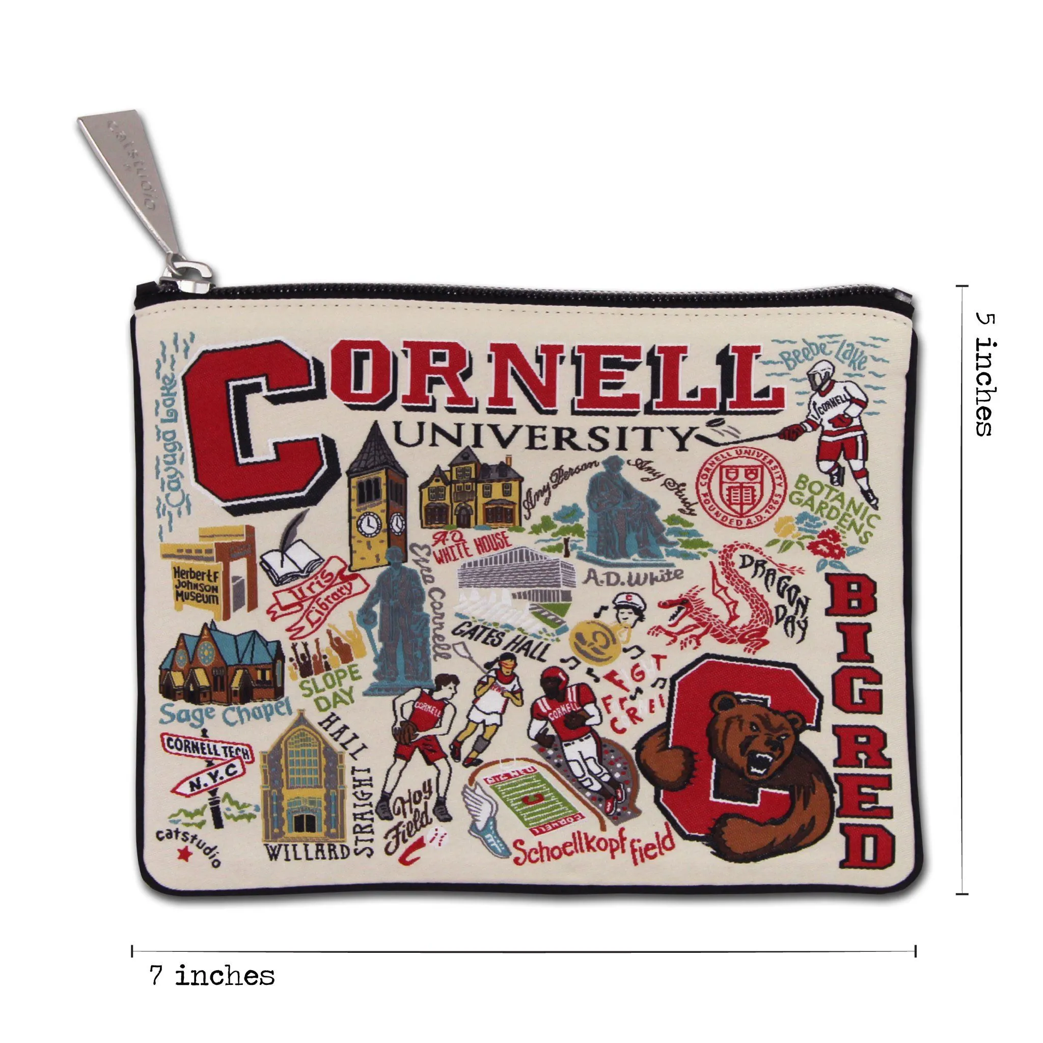 Cornell University Collegiate Zip Pouch