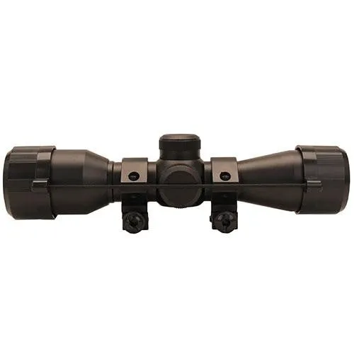 Cross Tec Compact Crossbow Scope - 4x32mm with Rings, Black