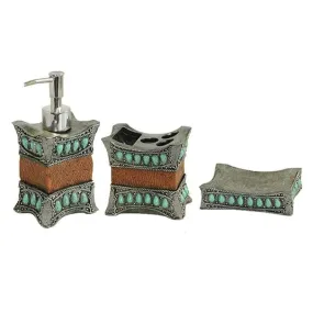 Desperado Turquoise 3PC Bath Set