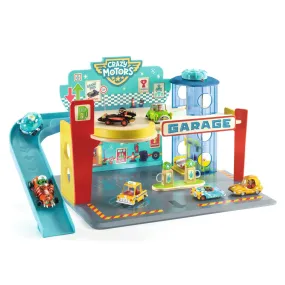 Djeco - Crazy Motors garage play set