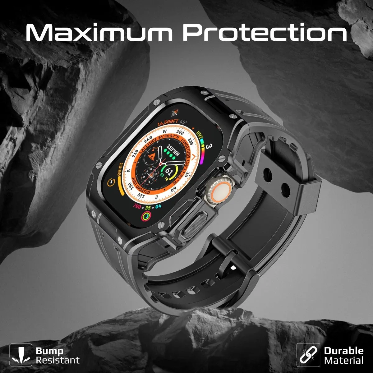 Durable Protection Watch Case with TPU Watch Band