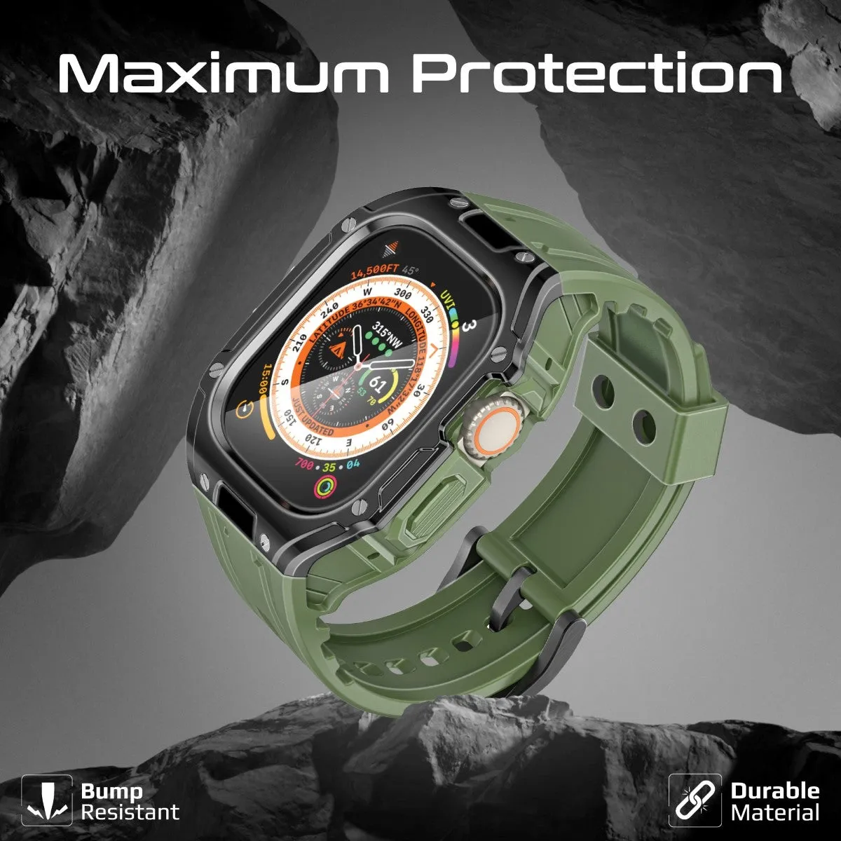 Durable Protection Watch Case with TPU Watch Band