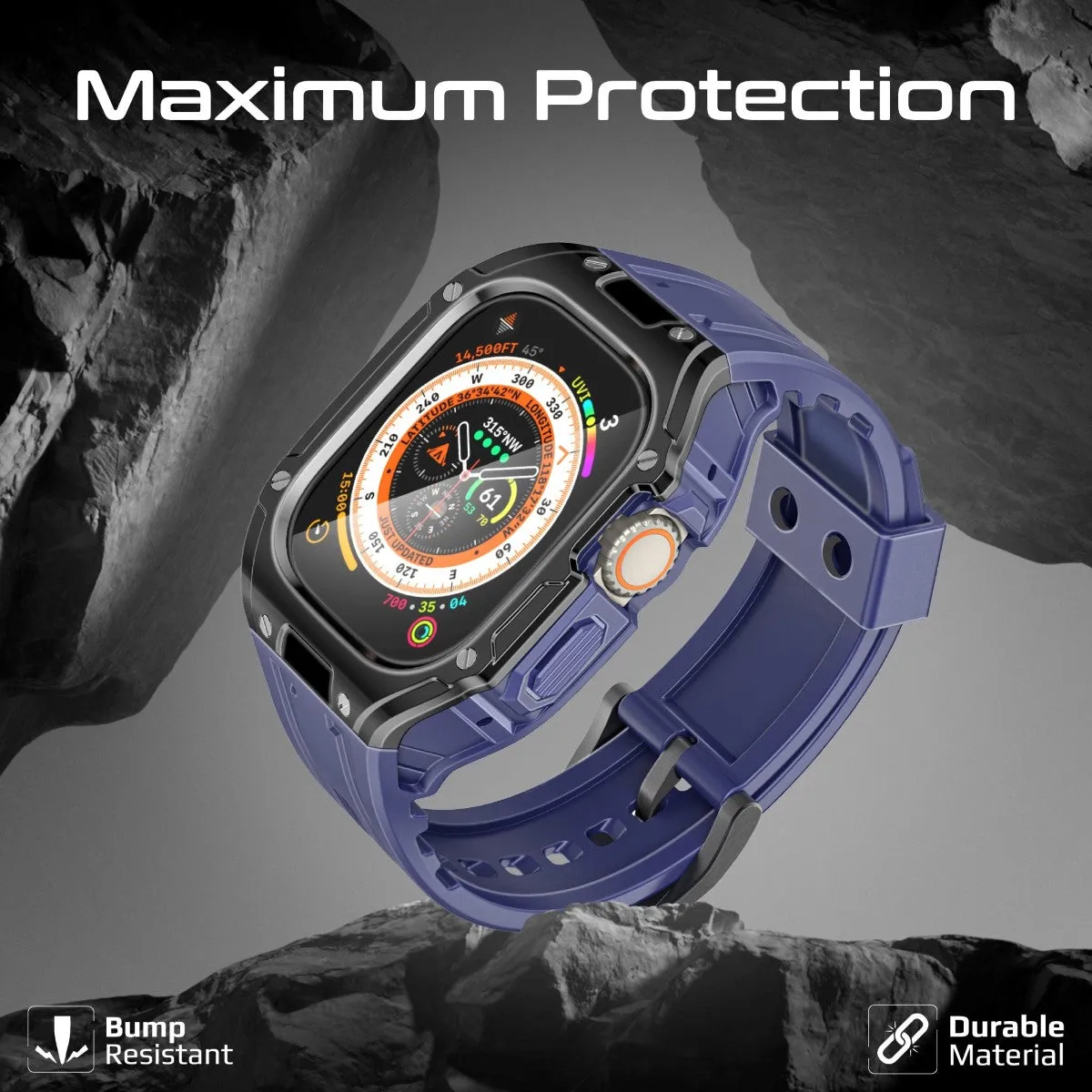 Durable Protection Watch Case with TPU Watch Band