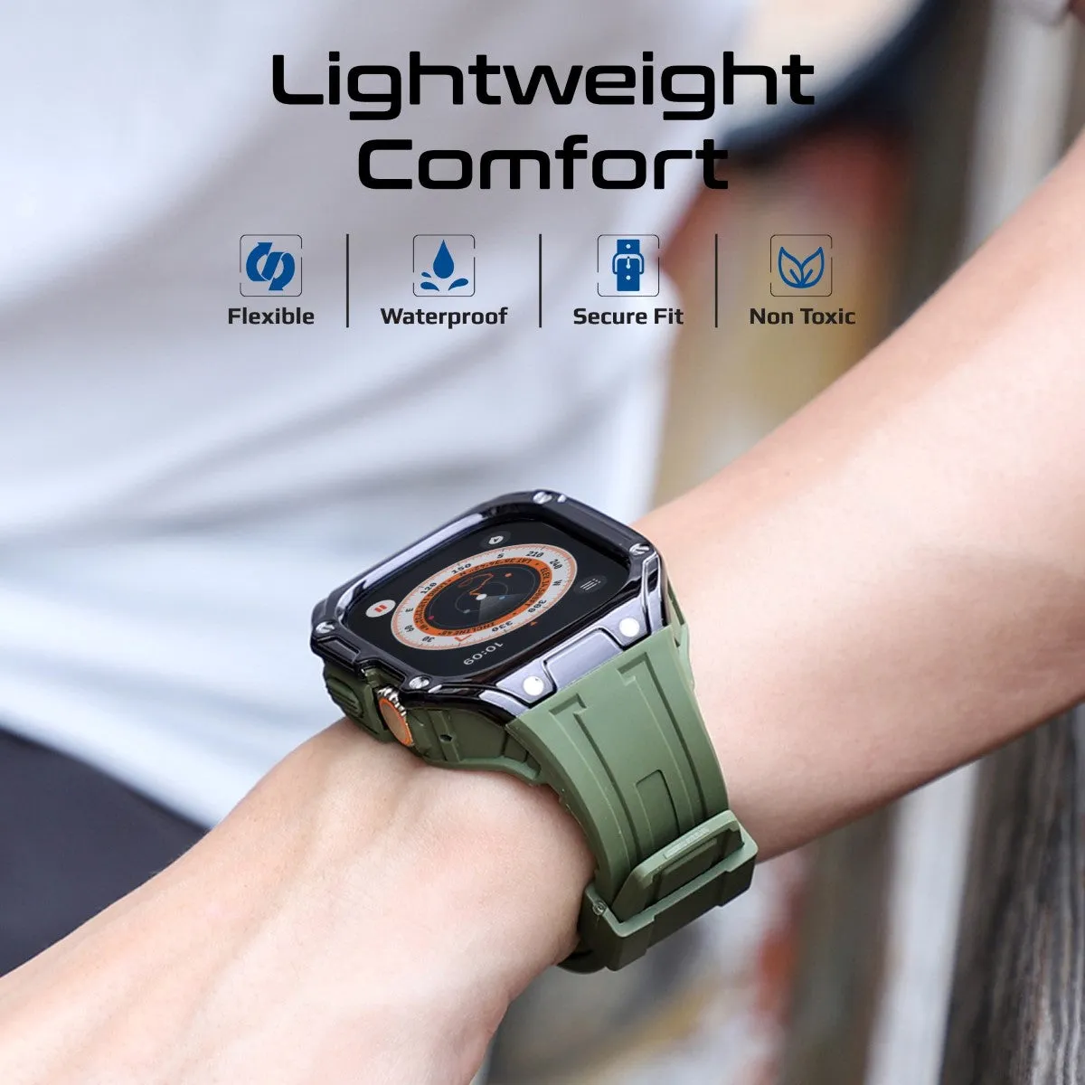 Durable Protection Watch Case with TPU Watch Band