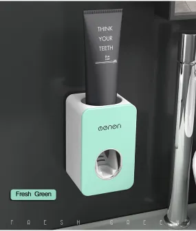 Dust-Proof Automatic Toothpaste Dispenser with Squeezer