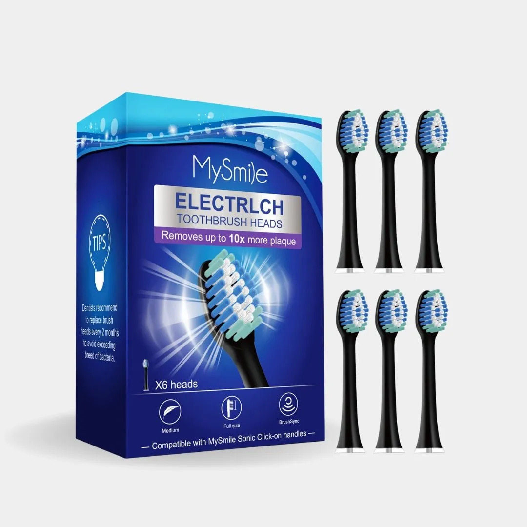 Elite Toothbrush Replacement Heads (6 Heads)