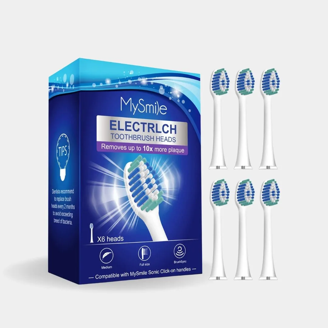 Elite Toothbrush Replacement Heads (6 Heads)