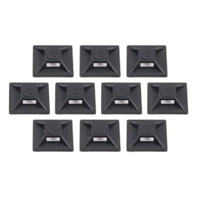 Ergodyne 19702 #3701 10-pack Black Mini Adhesive Mount Replacements - 2lbs / 0.9kg