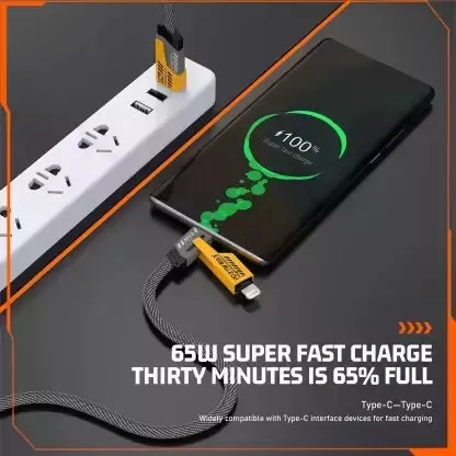 Fast Charging Cable for All Mobiles (4-in-1, 1 Meter)